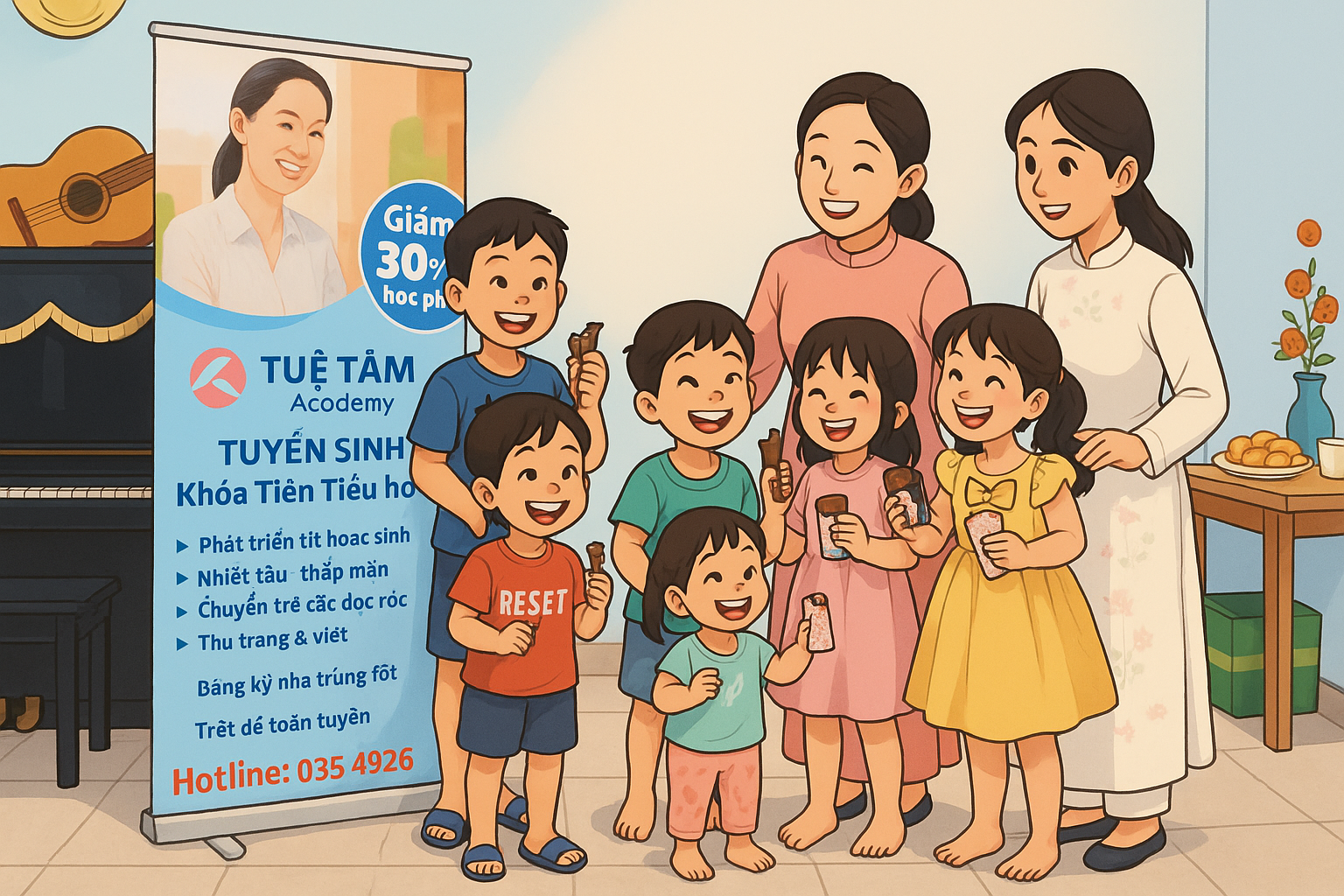 🌼 Ngày hội Tham quan & Trải nghiệm – Một ngày thật vui tại Tuệ Tâm Academy! 🌼